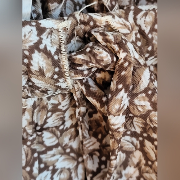 Chessa Davis Vintage 70s Peasant Maxi Skirt Set S/M In Pink/Brown - Picture 10 of 13